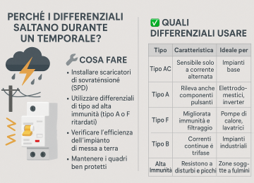 ⚡ Perché i differenziali scattano durante un temporale?