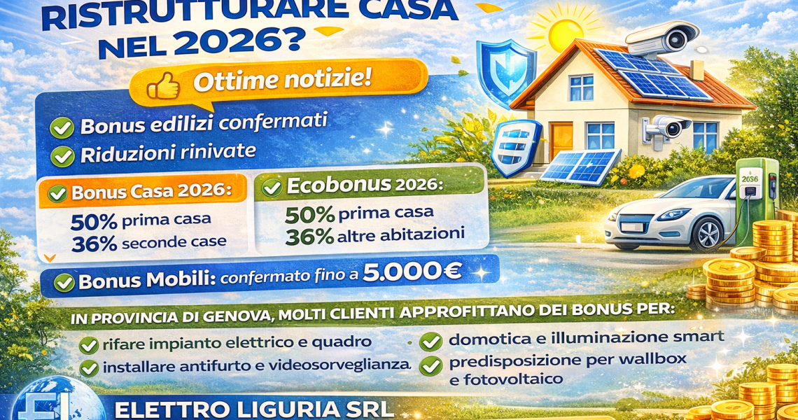 La Legge di Bilancio 2026 conferma i principali bonus edilizi e rinvia di un anno la riduzione progressiva delle detrazioni fiscali.👉 Tradotto: più continuità e meno incertezza per chi vuole migliorare casa.