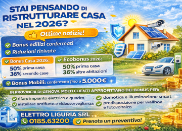 📌 BONUS EDILIZI 2026: cosa cambia per ristrutturare la tua casa a Genova e Provincia