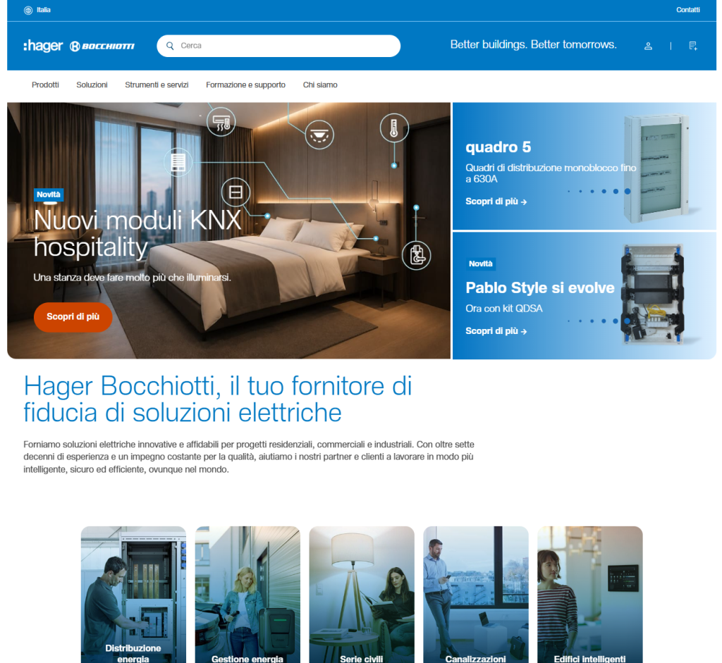 installatore hager inset bocchiotti Genova Liguria